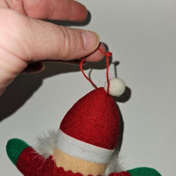 VTG Dan Brechner Santa Claus Plush Ornament 7" Stuffed Toy Christmas Tree Decor - Picture 6 of 8